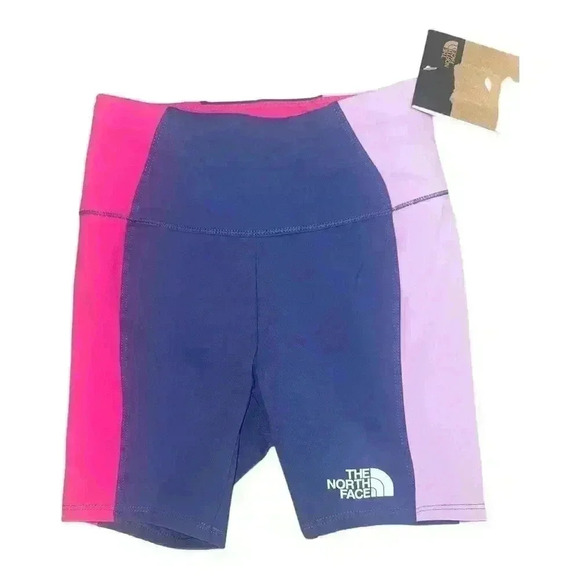 North Face Never Stop Purple Bike Shorts, Small 7/8 - Picture 2 of 5